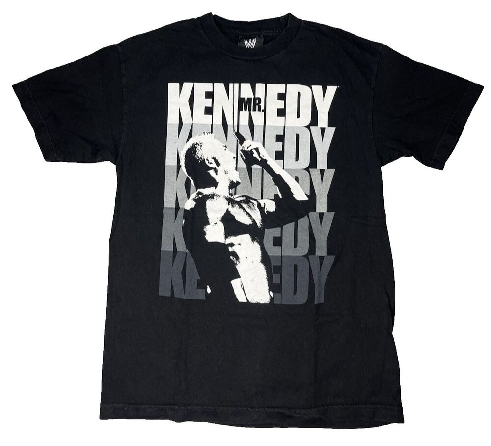 VTG 2000s Y2K WWE Mr Kennedy Graphic T Shirt Mens Medium Black Wrestling Merch